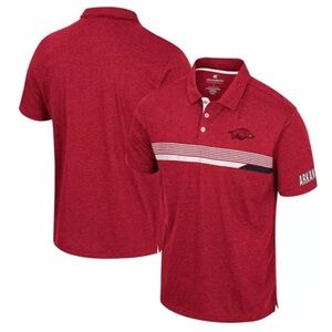Men's Colosseum  Cardinal Arkansas Razorbacks No Problemo Polo SizeXL New w/Tags